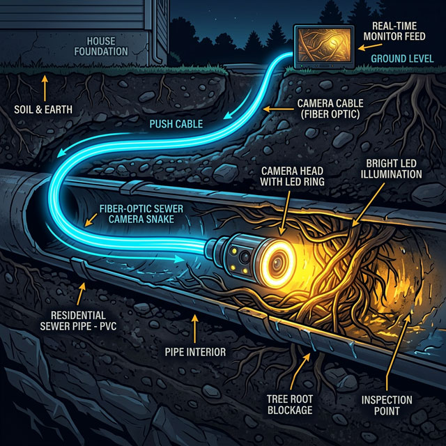 sewer camera inspection