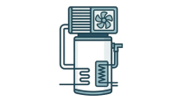 Heat pump water heater icon