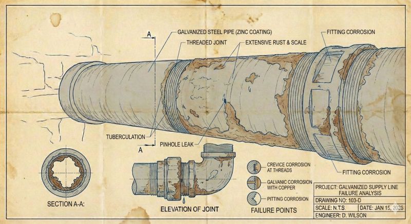 Galvanized Supply Line